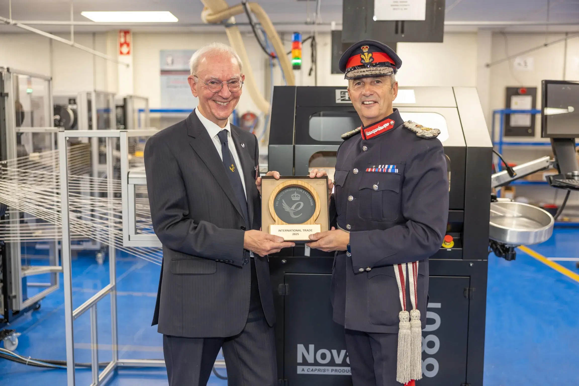 Spectrum Technologies CEO receiving the King's Award for Enterprise: International Trade 2025